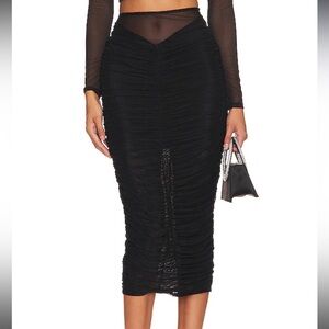 fleur du mal Rushed Midi Skirt